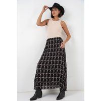 Maxi-Rock mit geometrischem Print