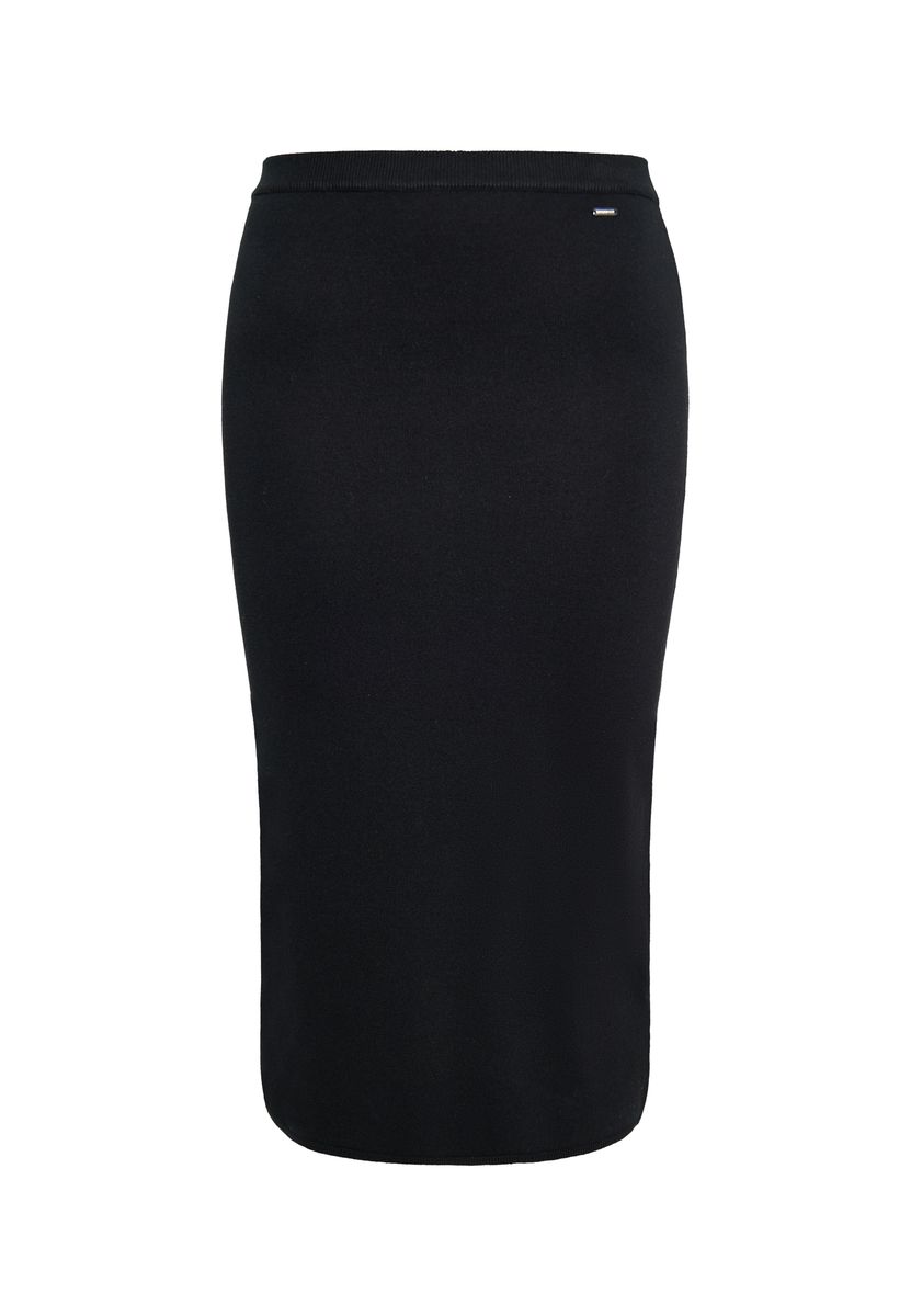Eleganter Midi-Bleistiftrock aus Strick