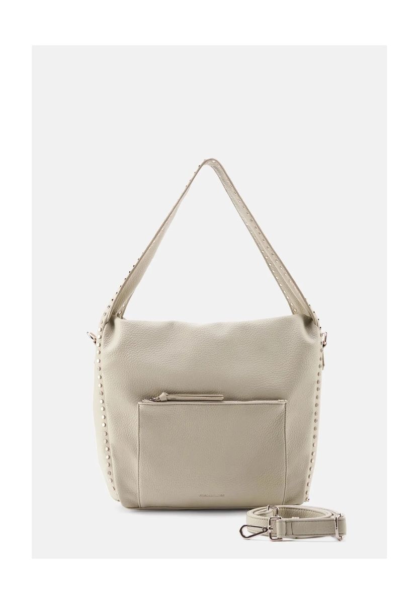 Schultertasche aus Leder mit Nieten