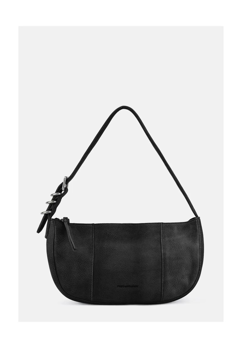 Minimalistische Leder-Halbmondtasche