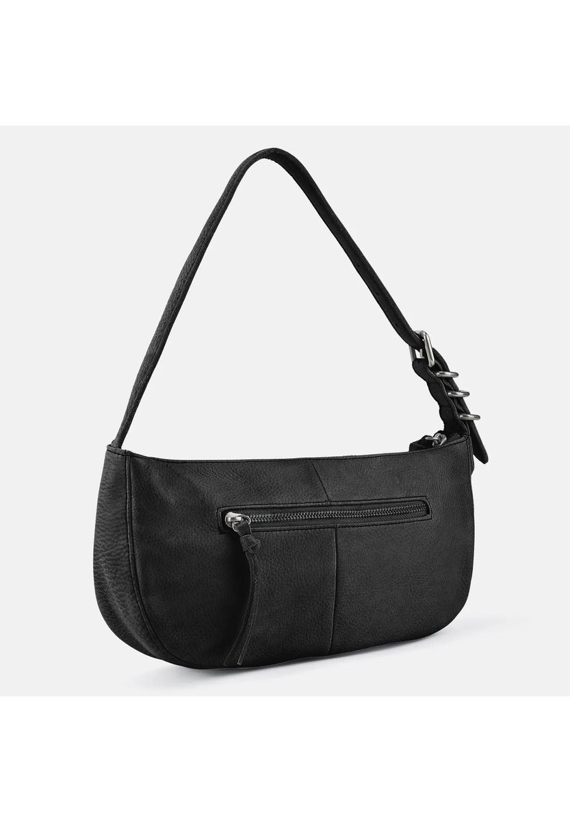 Minimalistische Leder-Halbmondtasche