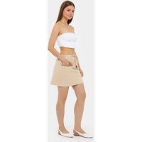 Cargo-Minirock aus Baumwolle mit niedriger Taille