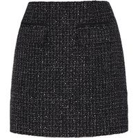 Funkelnder strukturierter Tweed-Minirock
