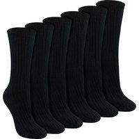 Gerippte Socken aus reiner Baumwolle