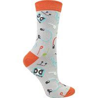 Retro Musik Motiv Bamboosocken