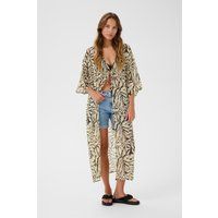 Langer Kimono mit abstraktem Muster