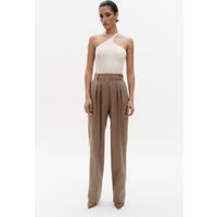 Asymmetrisches Ein-Schulter Rippstrick-Top