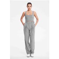 Strukturiertes Crop-Top im Korsett-Stil