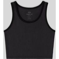 Eng anliegendes Ripp-Crop-Top