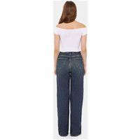 Klassisches Schulterfreies Crop Top