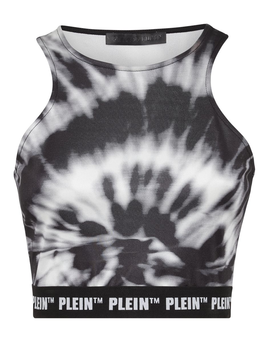 Monochromes Tie-Dye Crop Top