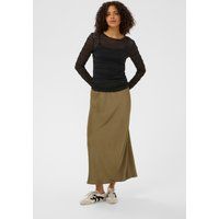 Transparentes gestreiftes Mesh-Langarmshirt