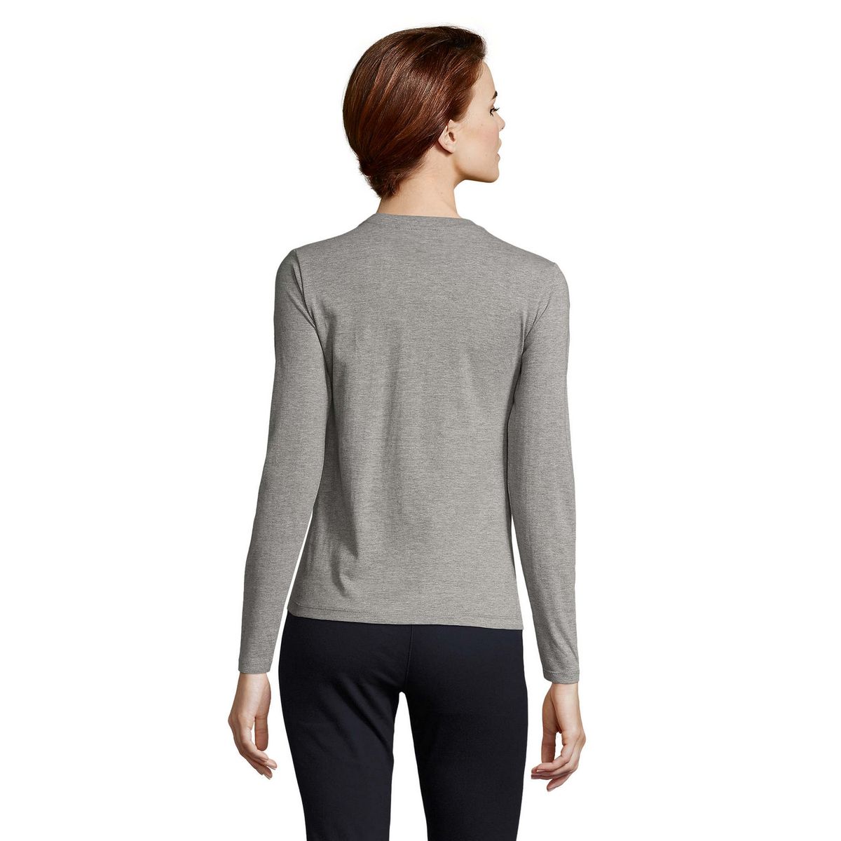 Klassisches Langarmshirt mit Rundhalsausschnitt