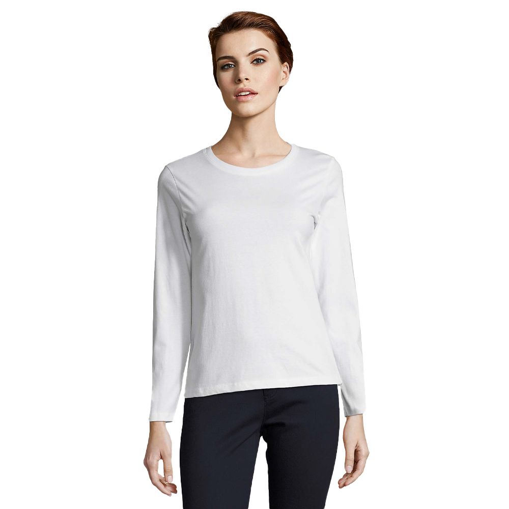 Klassisches Langarmshirt aus Baumwolle