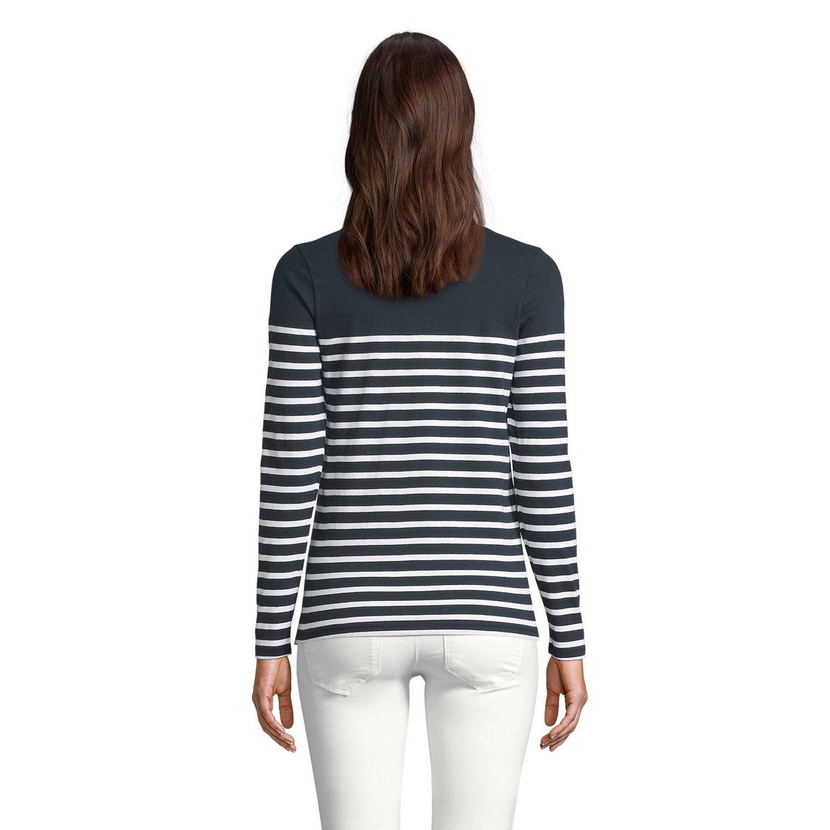 Klassisches gestreiftes Langarm-T-Shirt