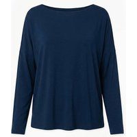 Lässiges Viskose-Langarmshirt