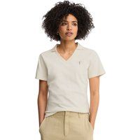 Schmal geschnittenes Baumwoll-Leinen-Poloshirt