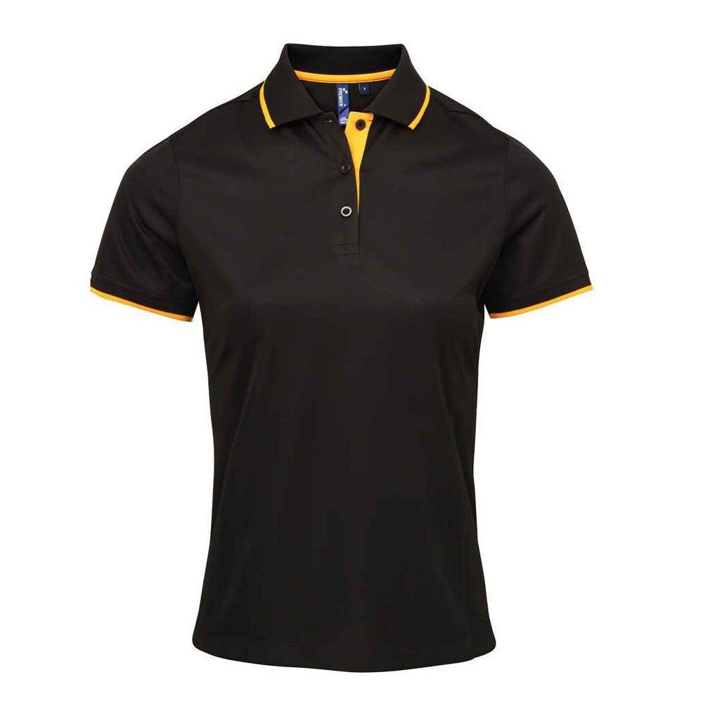 Coolchecker Poloshirt mit Kontrast-Details