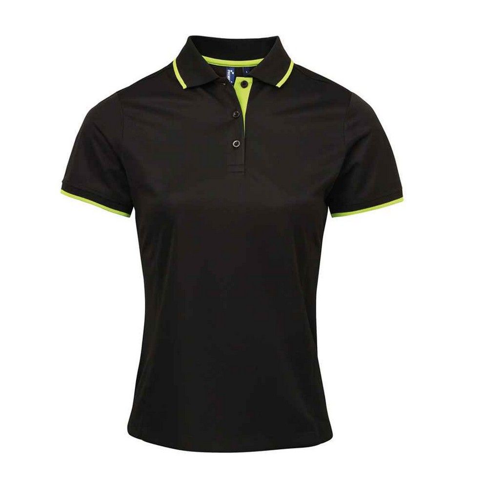 Performance-Poloshirt mit Kontrastbesatz