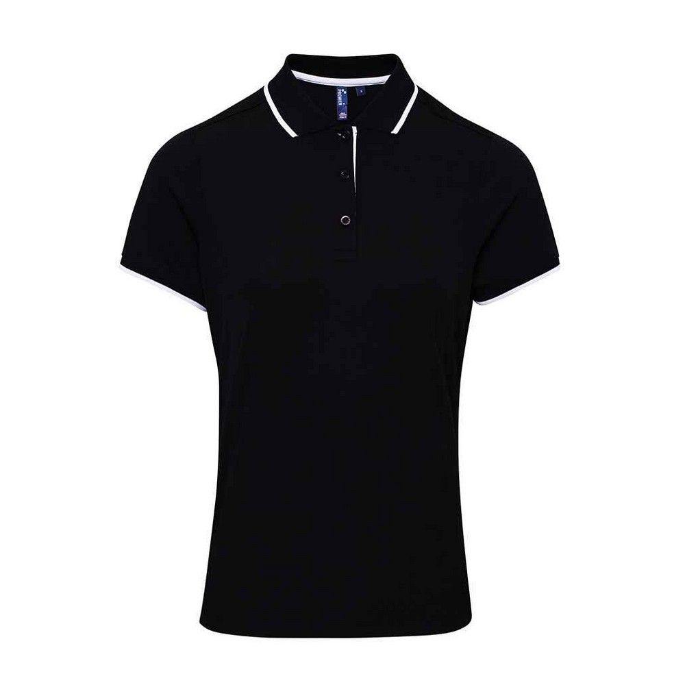 Piqué-Poloshirt mit Kontrast-Details