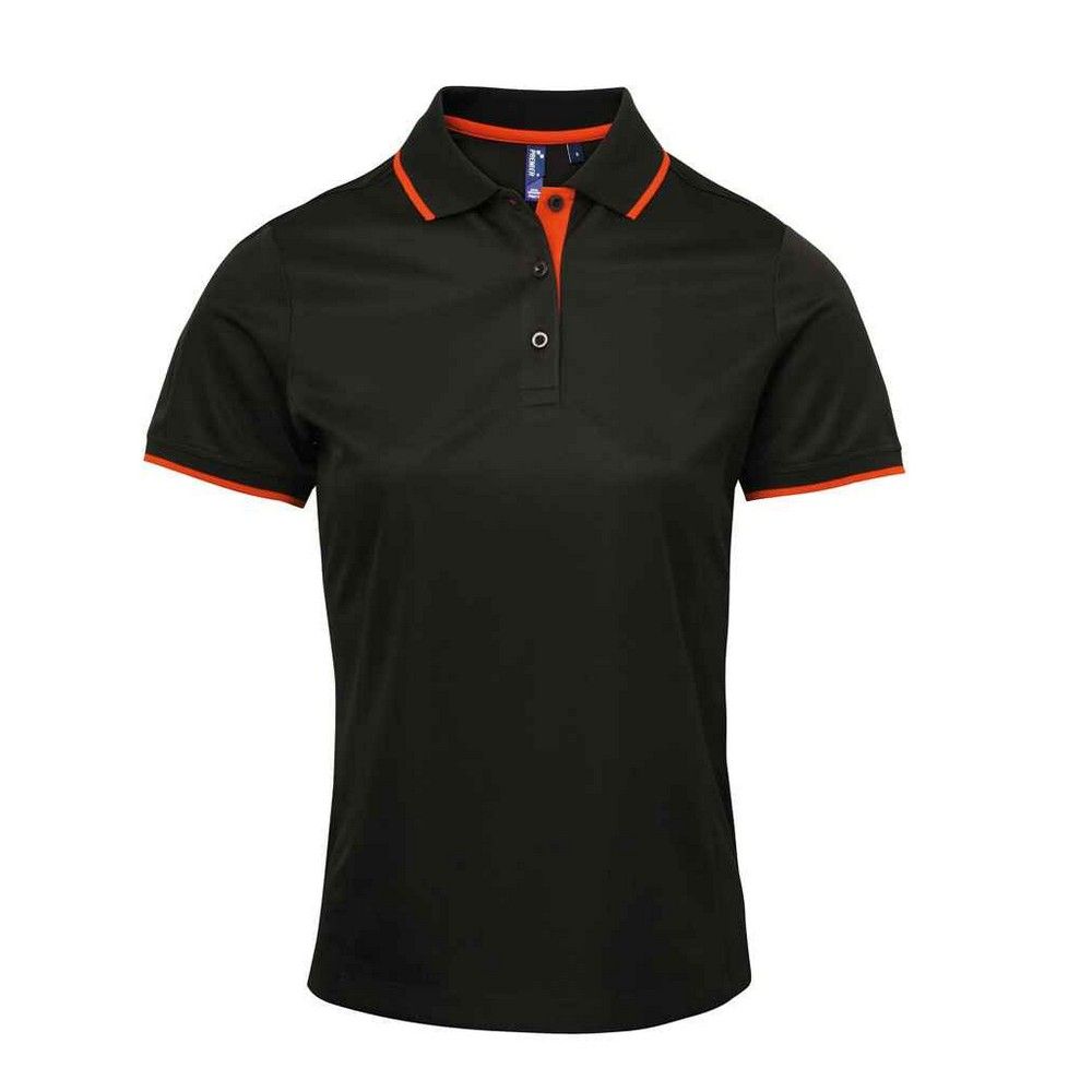 Funktions-Poloshirt mit Kontrast-Details