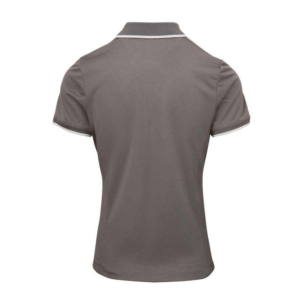 Schmal geschnittenes Kontrast-Poloshirt