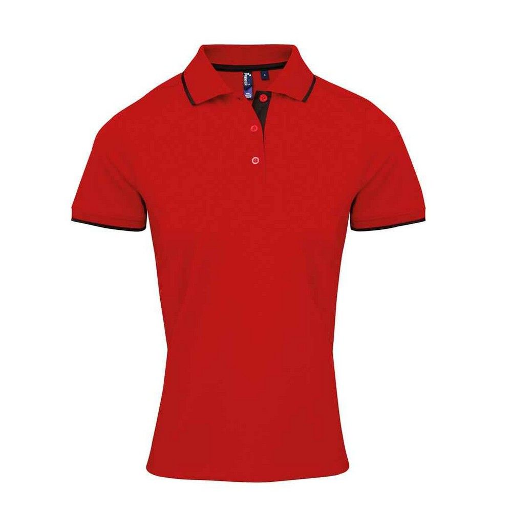 Polo-Shirt mit Kontraststreifen aus Piqué
