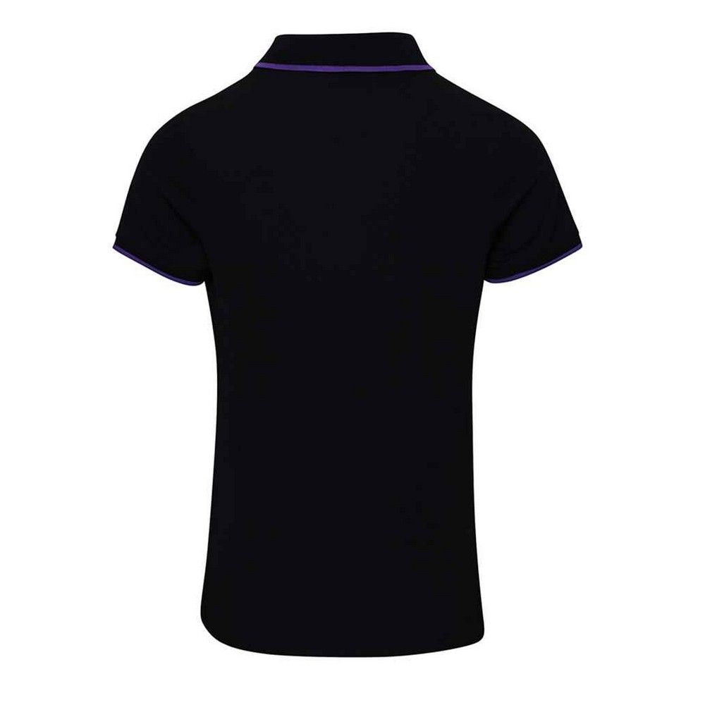 Feuchtigkeitsableitendes Poloshirt mit Kontrastdetails