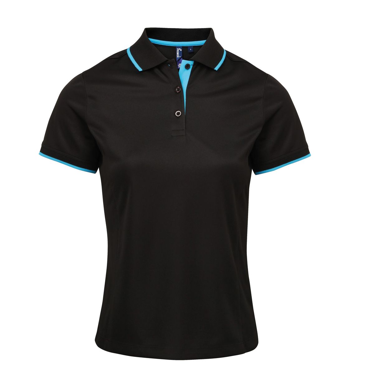 Funktions-Poloshirt mit Kontrastbesatz