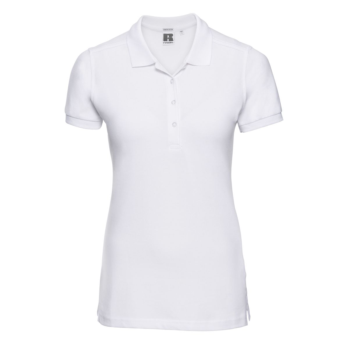 Schmal geschnittenes Stretch-Poloshirt aus Baumwolle