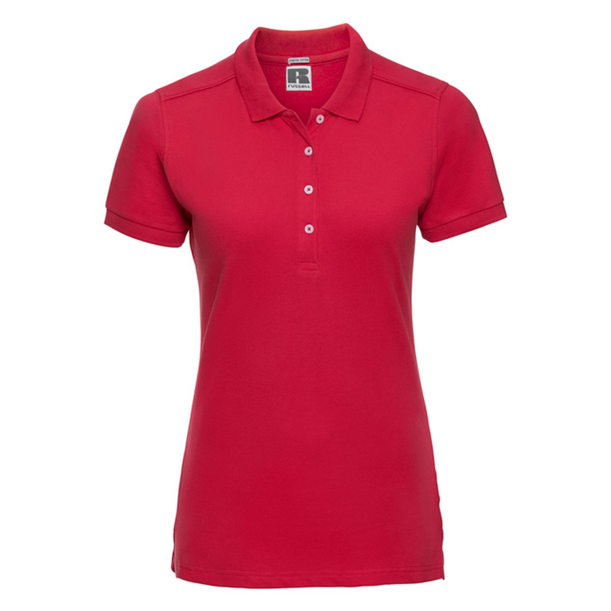 Körperbetontes Baumwoll-Piqué-Poloshirt