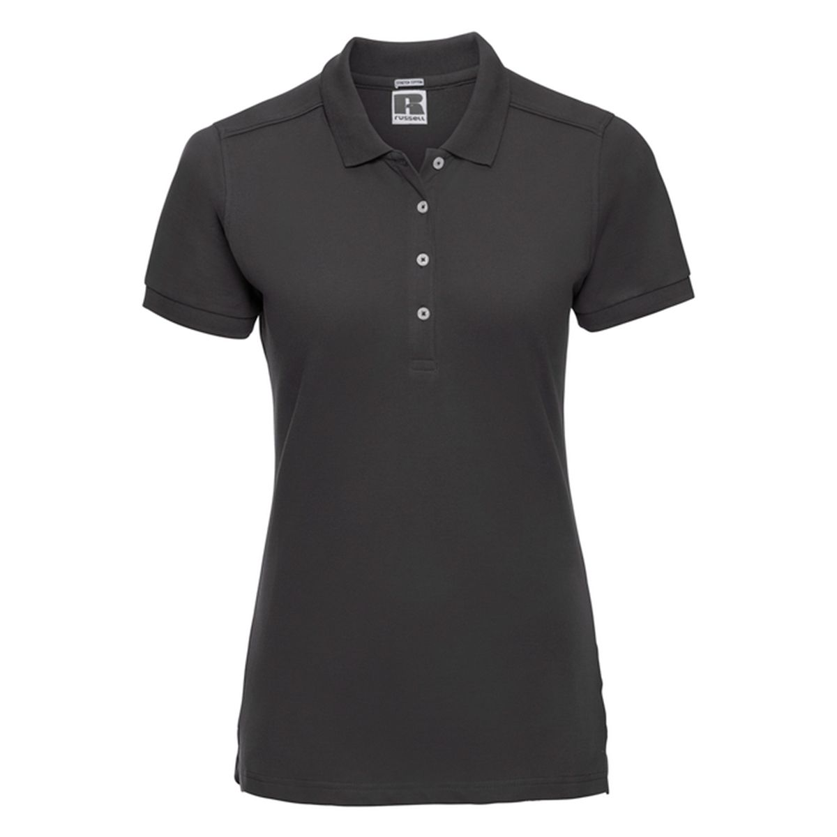 Kurzärmeliges Stretch-Piqué-Poloshirt
