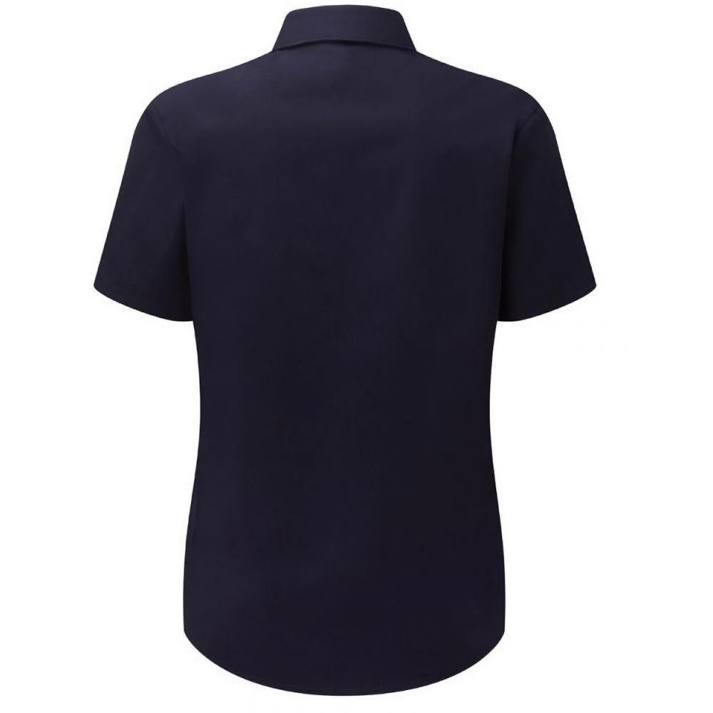 Pflegeleichte Kurzarm-Popeline-Bluse