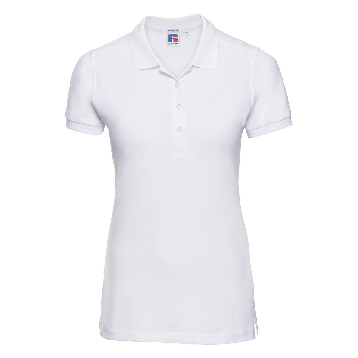 Kurzärmliges Stretch-Baumwoll-Poloshirt