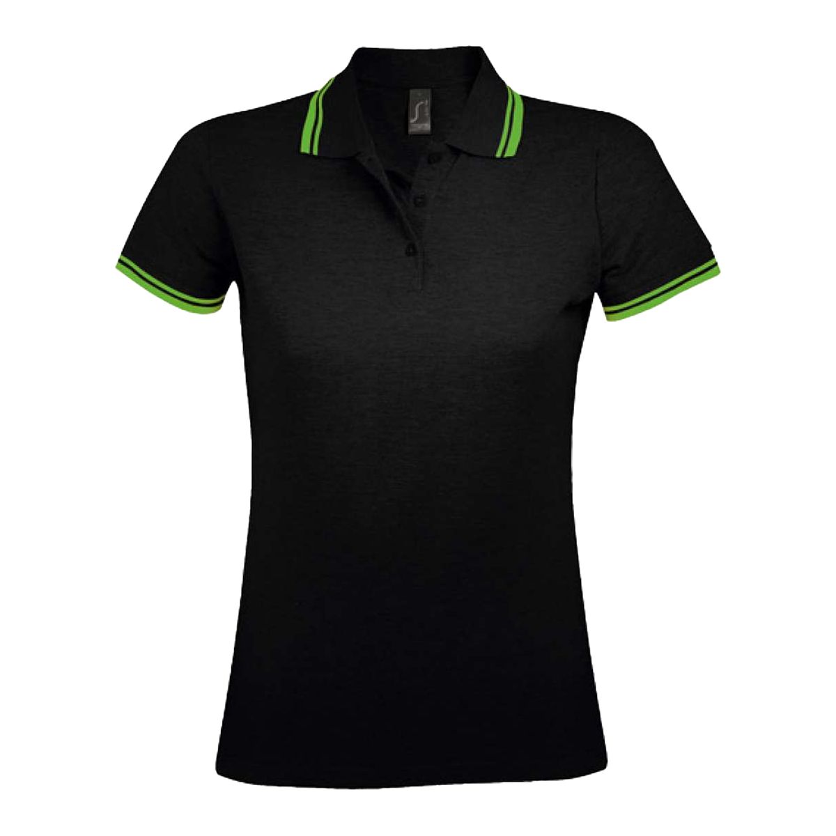 Piqué-Poloshirt mit Kontraststreifen