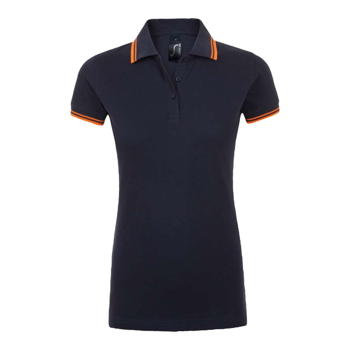 Piqué-Poloshirt mit Kontraststreifen