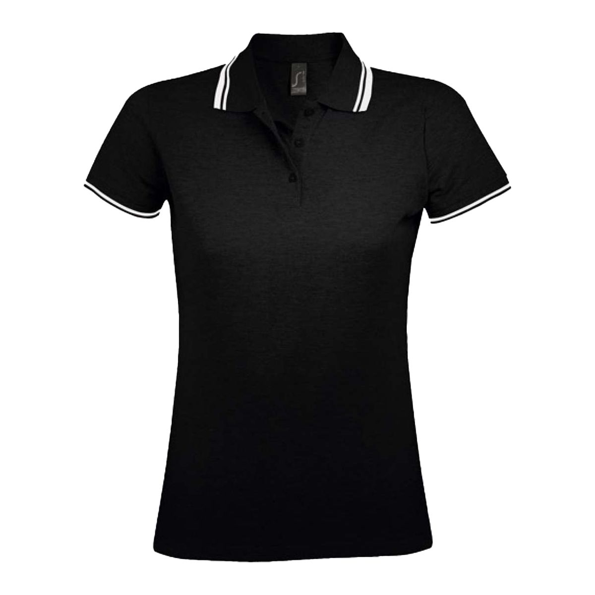 Piqué-Poloshirt mit Kontraststreifen