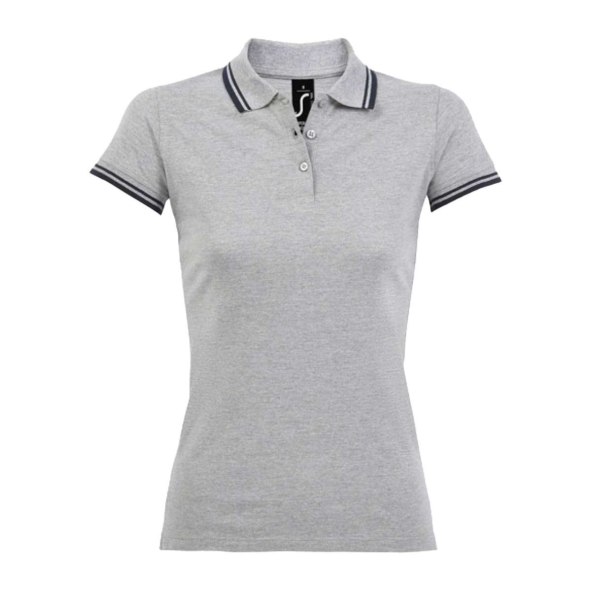 Poloshirt mit Kontraststreifen aus Piqué
