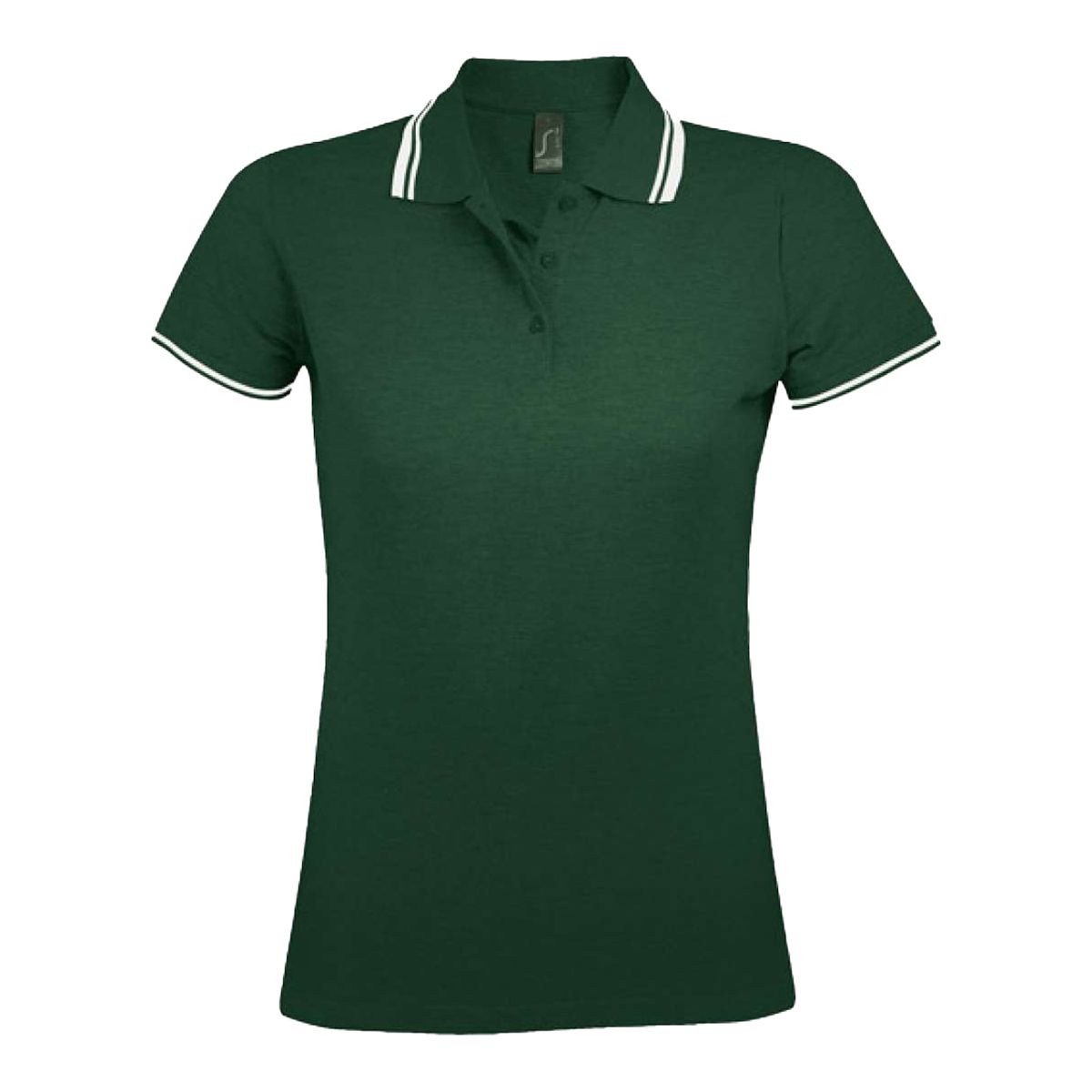 Piqué-Poloshirt mit Kontraststreifen