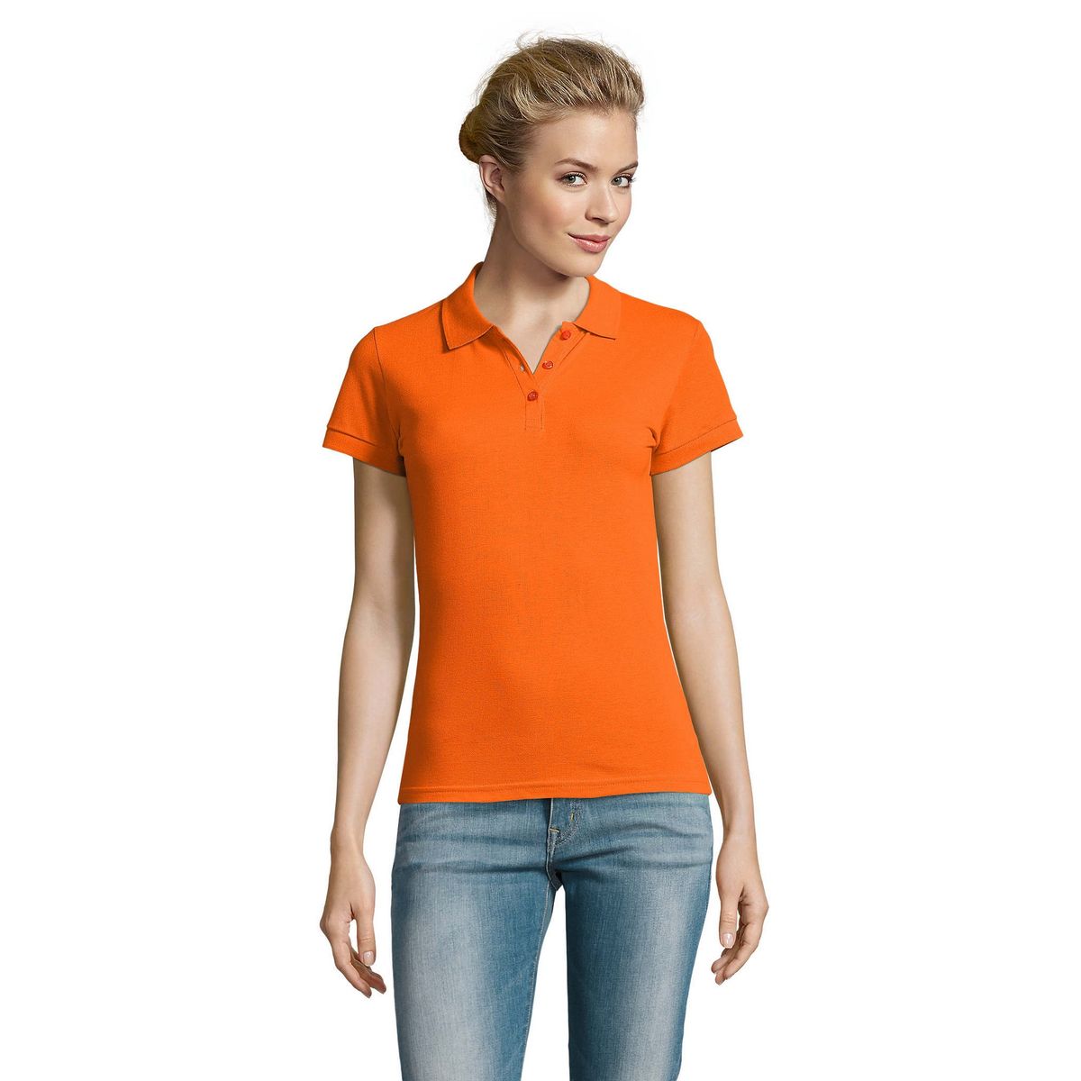 Schmal geschnittenes Baumwoll-Piqué-Poloshirt