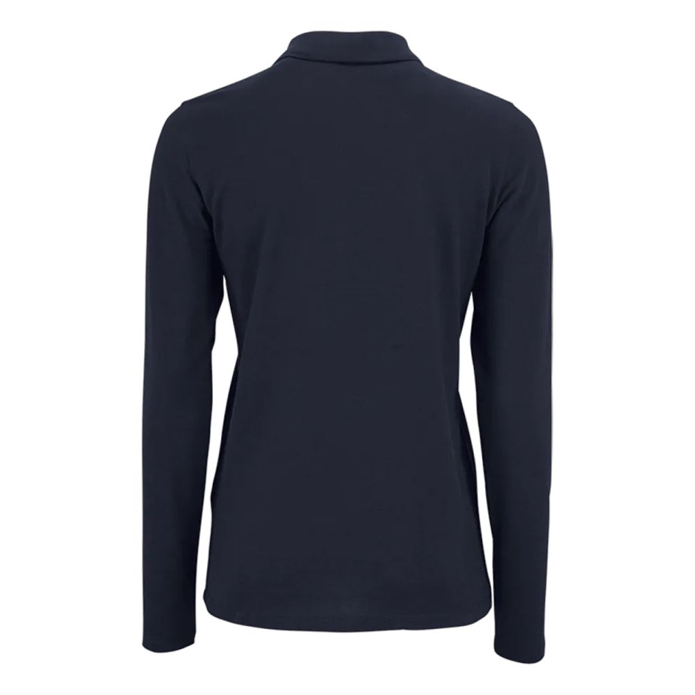 Langärmeliges Poloshirt aus Baumwoll-Piqué