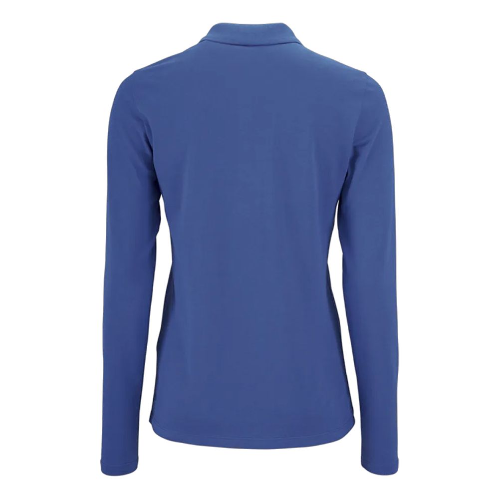 Langarm-Poloshirt aus Baumwoll-Piqué