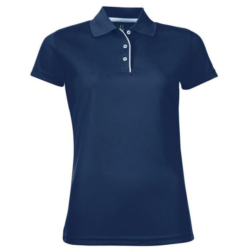 Kurzarm-Piqué-Poloshirt für Damen