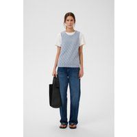 Relaxed Fit Strickweste mit Struktur