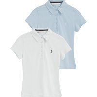 Baumwoll-Poloshirt-Set im Slim Fit