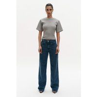 Rippshirt mit Knotendetail hinten