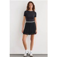 Basic-T-Shirt mit offenem Rücken