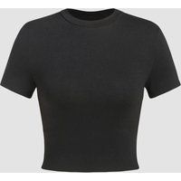 Schmal geschnittenes Rundhals T-Shirt