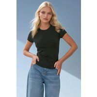 Essentielles Slim-Fit Rundhals-T-Shirt