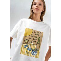 Oversized-T-Shirt mit Grafik-Print